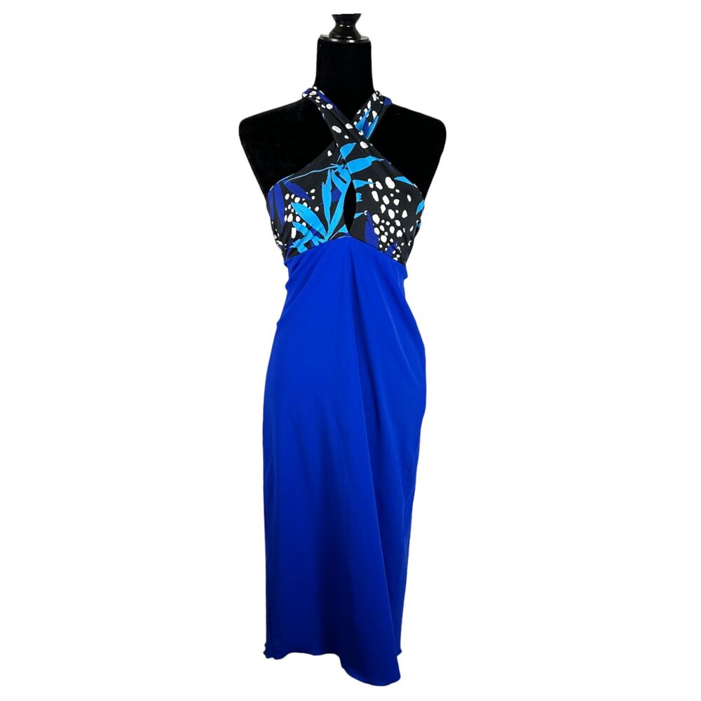 Coolibar UPF 50+ Blue Halter Dress Size Medium